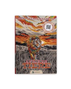 Cover vom Malbuch "Afrikas Tiere" auf weißem Hintergrund