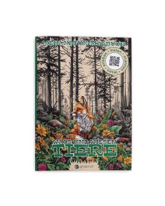 Malbuch-Cover "Wald und Wiesen" Tiere mit QR-Codes