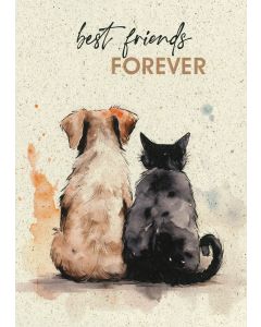 Postkarte "Best friends forever"