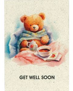 Postkarte "Get well soon"