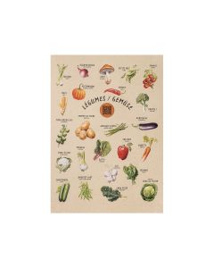 Gemüse-Poster mit QR-Code für tolle Rezepte